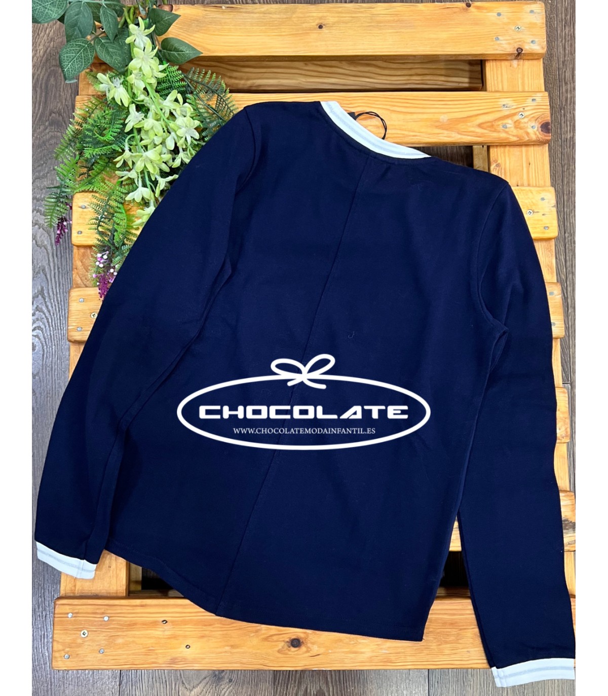 Camiseta de vestir para niña en piqué azul marino | Preciosa camise...