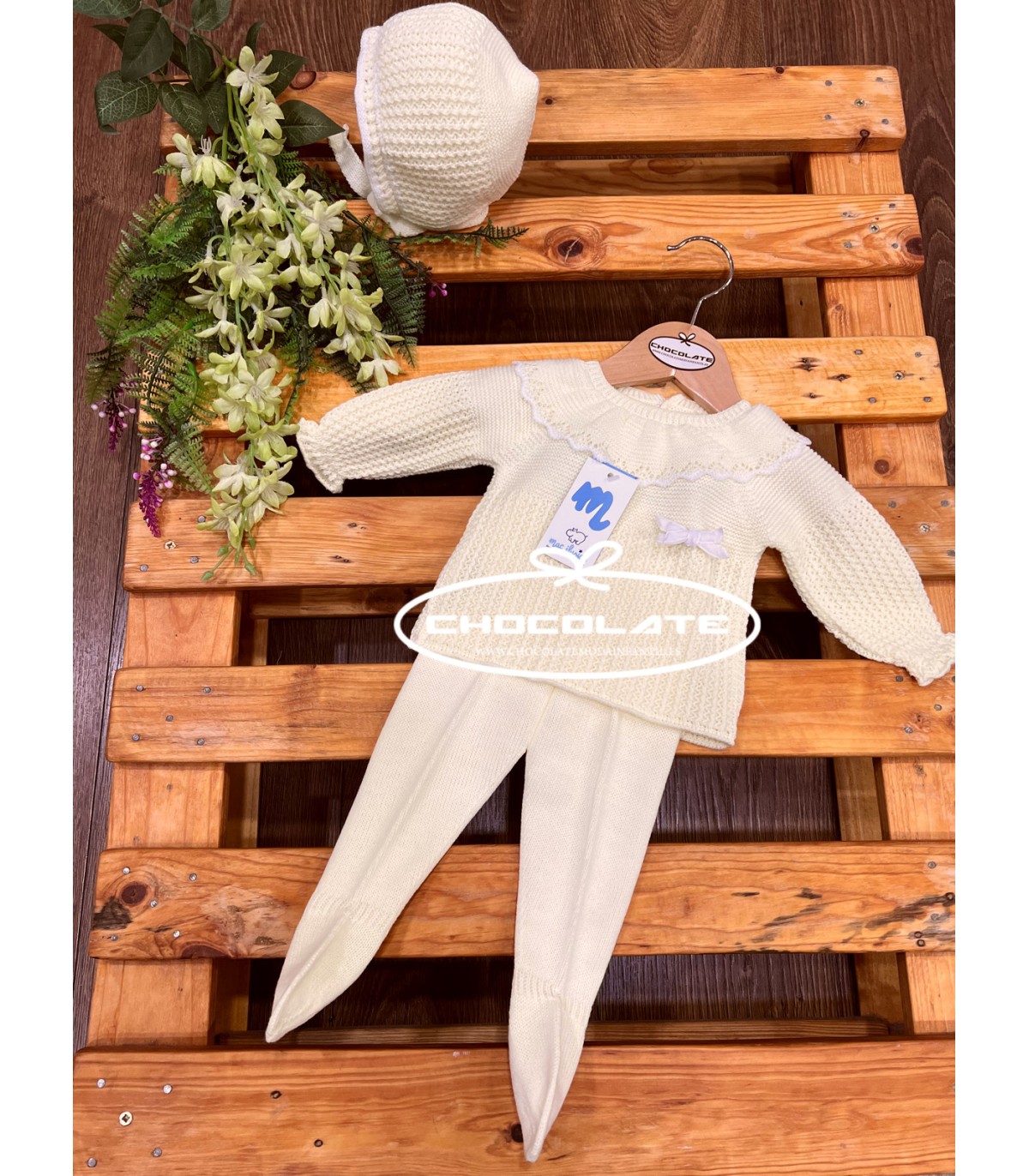 Conjunto de punto amarillo para bebé de Mac ilusión | Precioso conj...