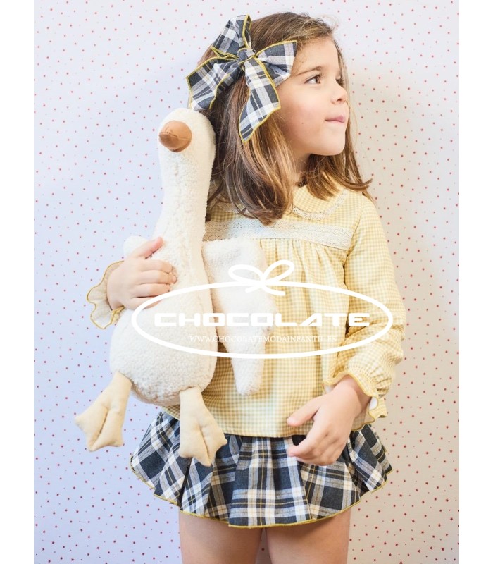 Conjunto niña braga volantes y blusa colección Bristol de La Martin...