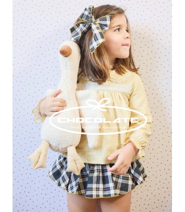 Conjunto niña braga volantes y blusa colección Bristol de La Martin...