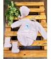 Conjunto de punto para bebé niña de Mac ilusión | Precioso conjunto...