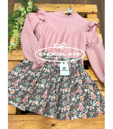 Conjunto niña falda y camisa Un pedacito de mí de La Martinica | Co...