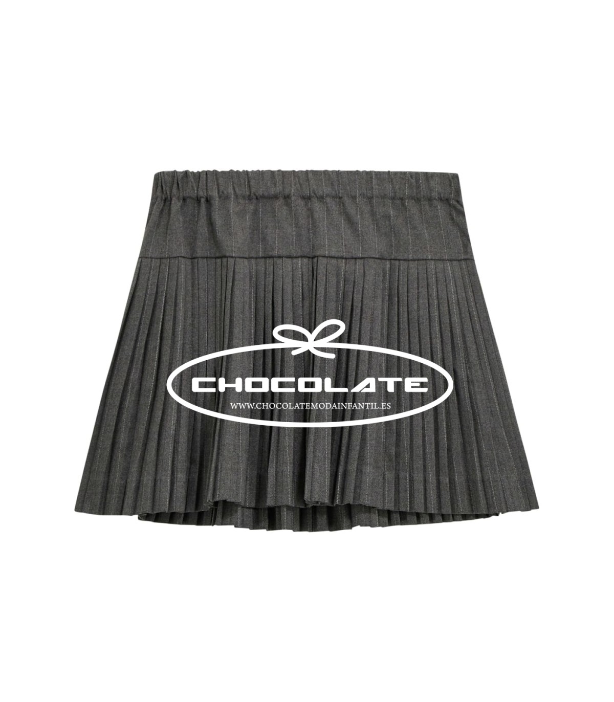 Falda de tablas gris de Guess para niña | Preciosa y original falda...