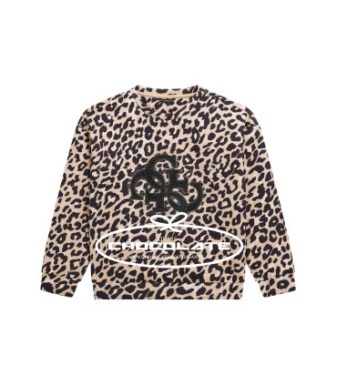 Sudadera con estampado de leopardo de Guess para niña | Sudadera pa...