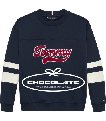 Sudadera niño marino Tommy Hilfiger | Sudadera azul marino con logo...