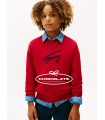 Jersey rojo para niño de Tommy Hilfiger | Jersey en color rojo con ...