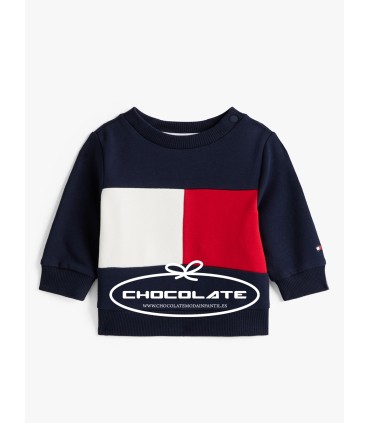 Sudadera básica bebe Tommy Hilfiger | Sudadera para bebé niño en ma...