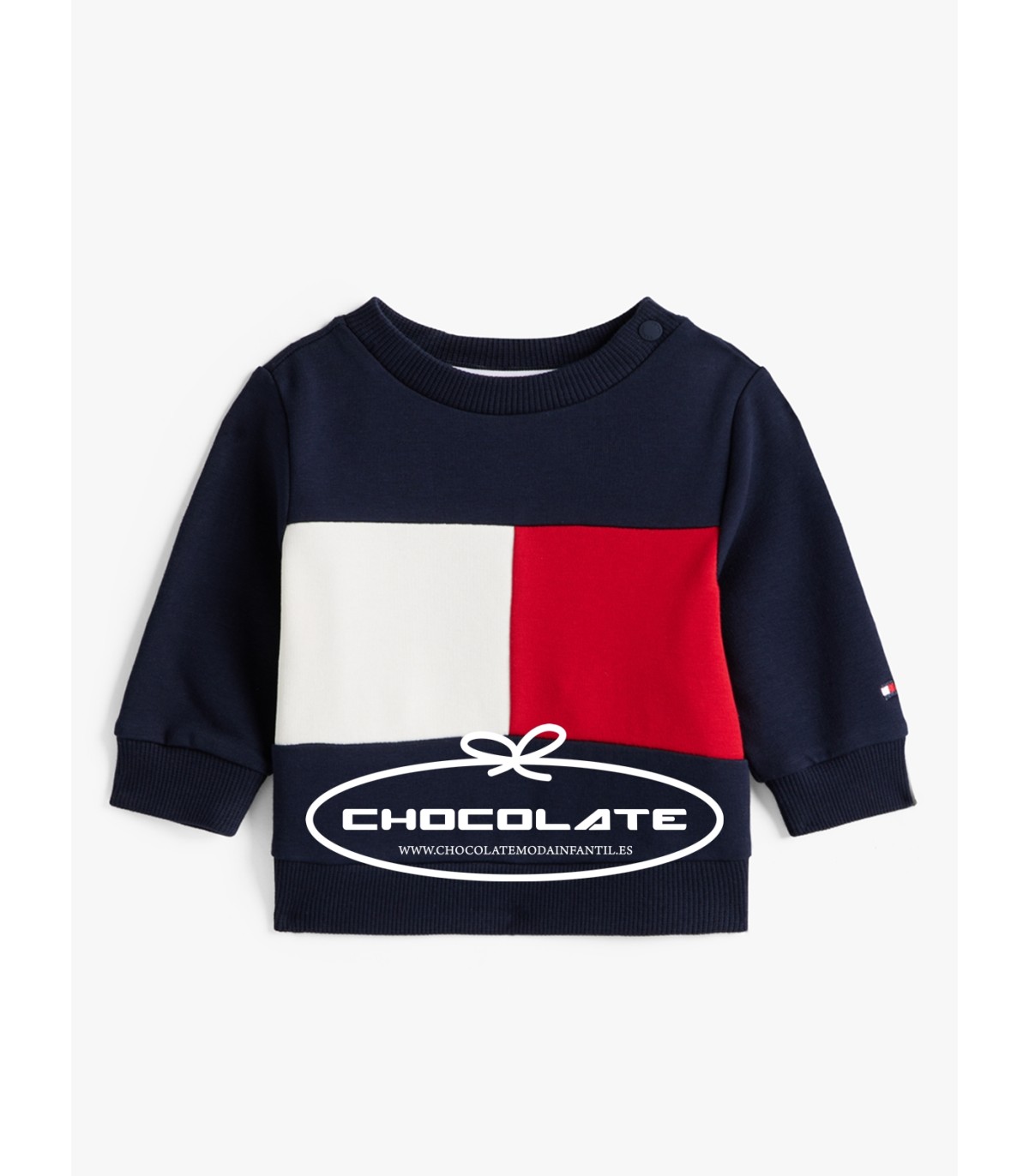 Sudadera básica bebe Tommy Hilfiger | Sudadera para bebé niño en ma...
