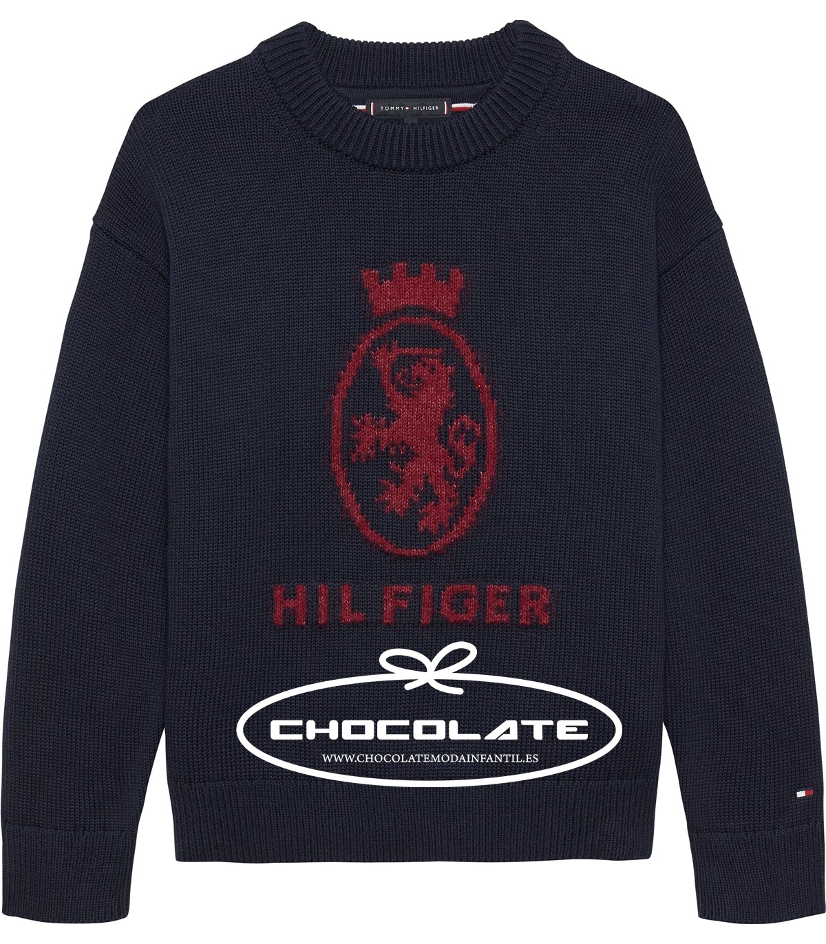 Jersey niño marino y rojo Tommy Hilfiger | Jersey para niño en colo...