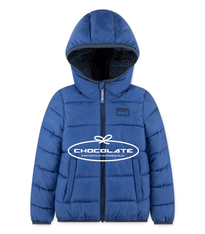 Cazadora niño azulón con forro interior Levis | Cazadora para niño ...
