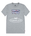 Camiseta gris logo chapas Levis