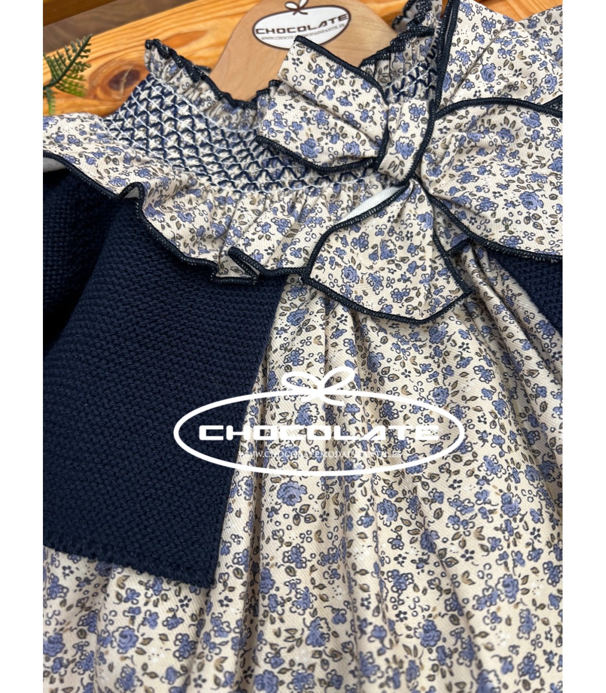 Jesusito niña flores marino colección London de Valentina bebés | J...