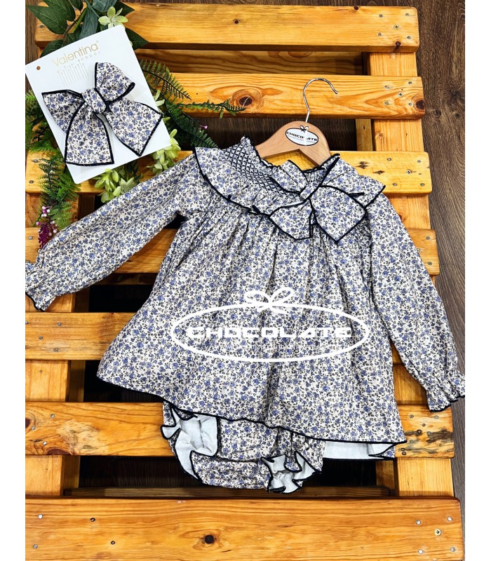 Jesusito niña flores marino colección London de Valentina bebés | J...