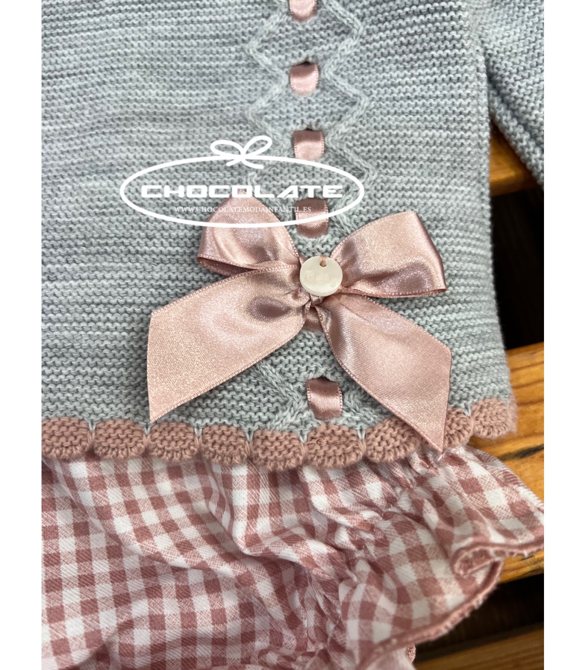 Conjunto bebé niña jubón, braguita y capota de Valentina bebés | Co...