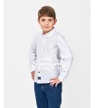 Camisa blanca para niño de Spagnolo | Camisa blanca en tejido oxfor...