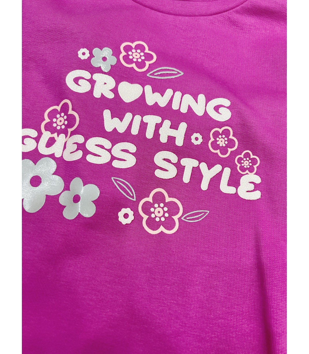 Conjunto de sudadera y short fucsia de Guess para niña | Conjunto d...