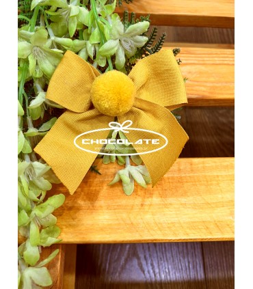 Pinza lazada para el pelo de las niñas en color mostaza | Pinza con...