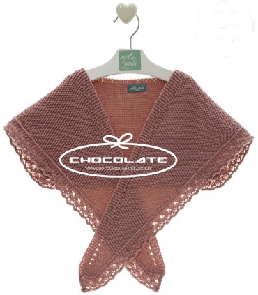 Capelina en punto rosa empolvado de Marta y Paula | Pico en punto c...