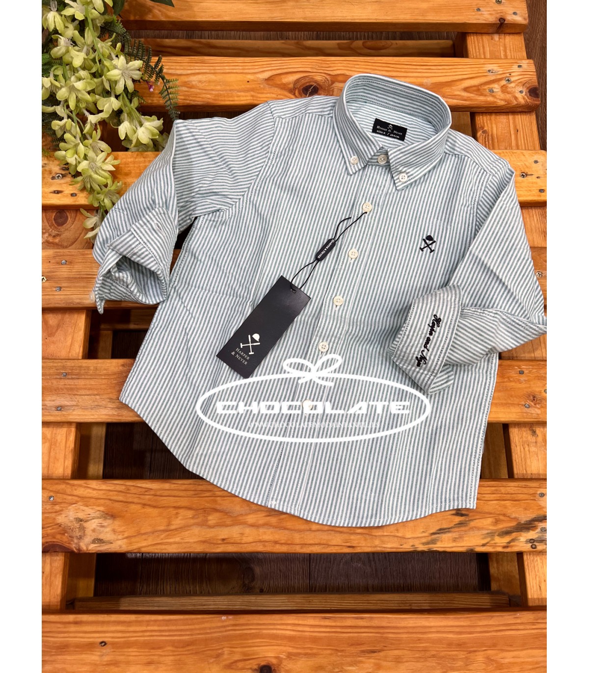 Camisa niño Mediterraneo verde Harper & Neyer | Camisa modelo Medit...