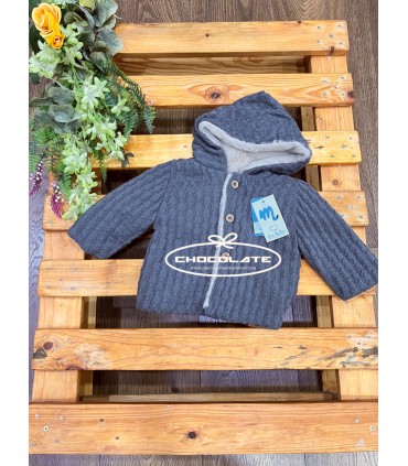 Chaquetón punto color plomo de Mac ilusión para niño y niña | Chaqu...