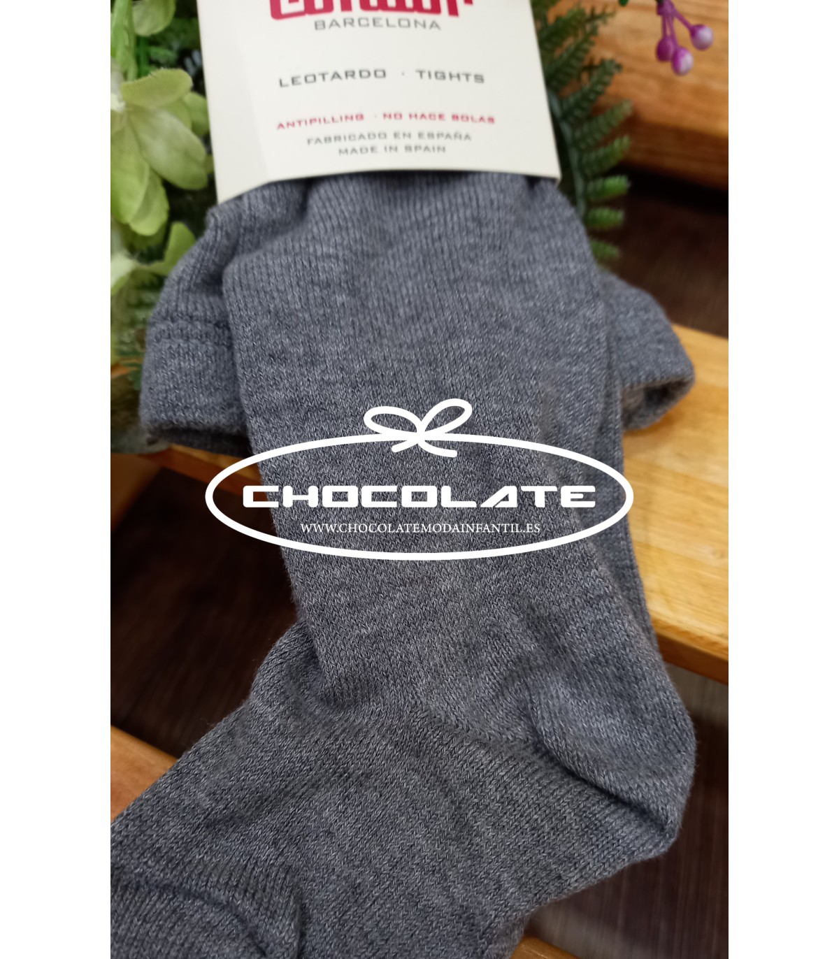 Leotardos gris de Condor | Leotardos lisos en color gris de la marc...