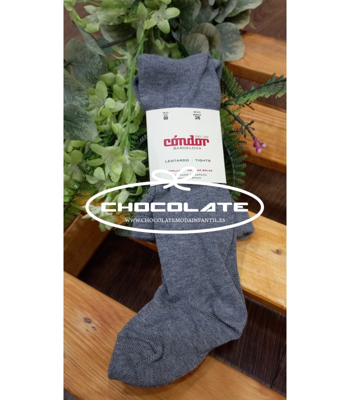 Leotardos gris de Condor | Leotardos lisos en color gris de la marc...