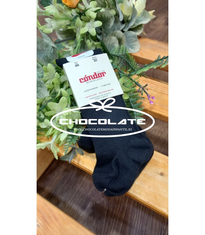 Leotardos negros de Condor | Leotardos negros lisos de la marca Con...