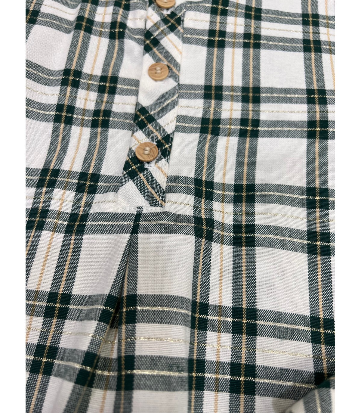 Camisa niño cuadros verdes de Mon Petit Bonbon | Camisa para niño d...