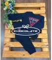 Chandal unisex azul marino con logo rojo de Guess kids