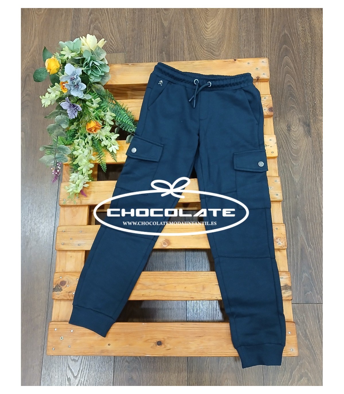 Pantalón niño jogger azul marino de Harper and Neyer | Pantalón azu...