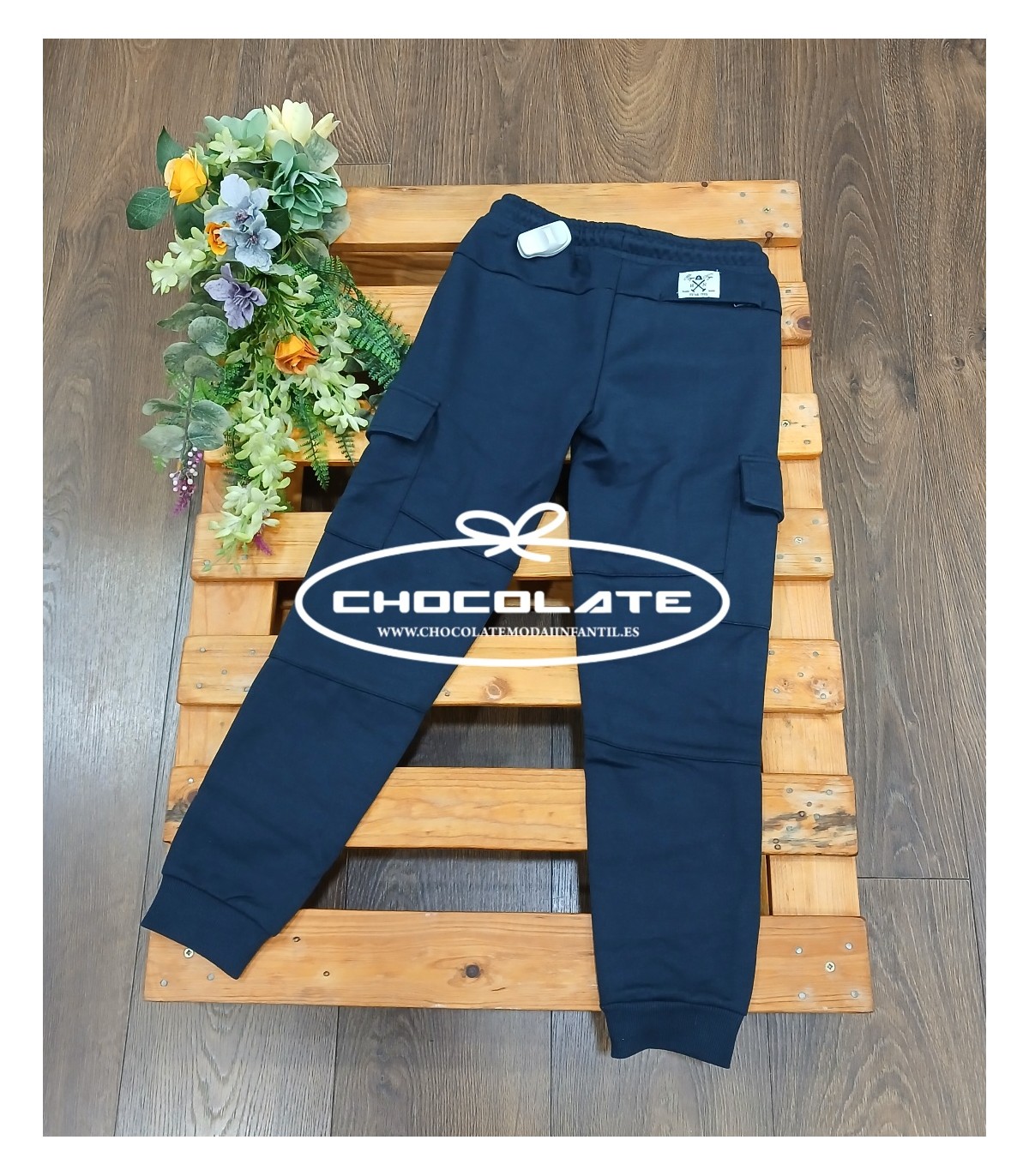 Pantalón niño jogger azul marino de Harper and Neyer | Pantalón azu...