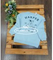 Sudadera celeste con oso de Harper and Neyer para niño | Preciosa s...