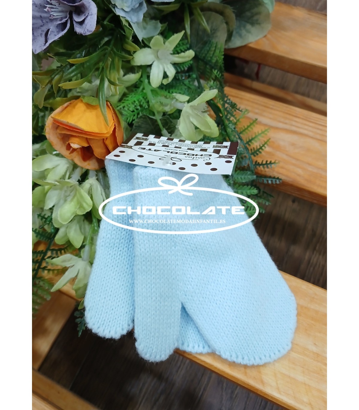 Manoplas azul celeste de Mac ilusión para bebé | En color azul cele...