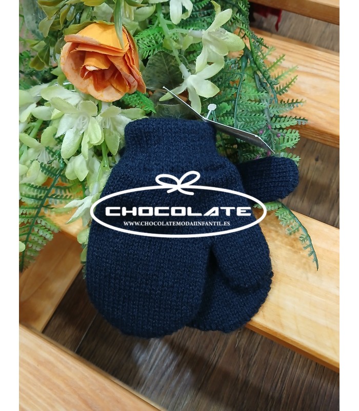 Manoplas azul marino para bebé | Manoplas para bebé de la marca Mac...