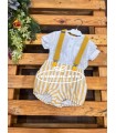 Conjunto bebé niño ranita rayas y camisa de José Varón
