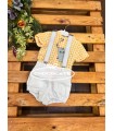 Conjunto niño camisa cuadro vichy y ranita de José Varón | Conjunto...