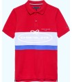 Polo rojo colorblock de Tommy Hilfiger para niño