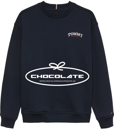 Sudadera niño básica azul marino de Tommy Hilfiger | Sudadera Tommy...