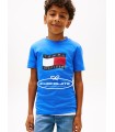 Camiseta niño azulón de Tommy Hilfiger para niño | Camiseta de Tomm...