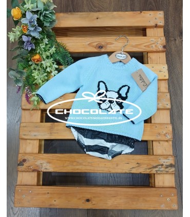 Conjunto bebé niño jersey y ranita Onix de Lolittos | Conjunto de l...