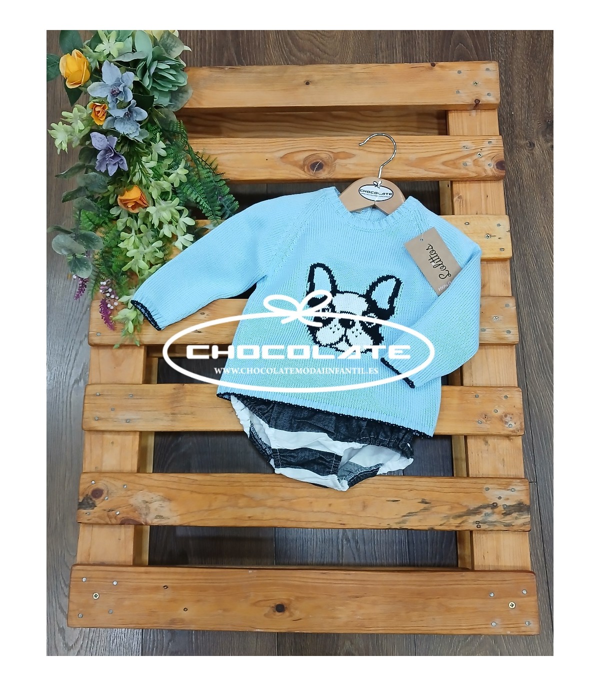 Conjunto bebé niño jersey y ranita Onix de Lolittos | Conjunto de l...