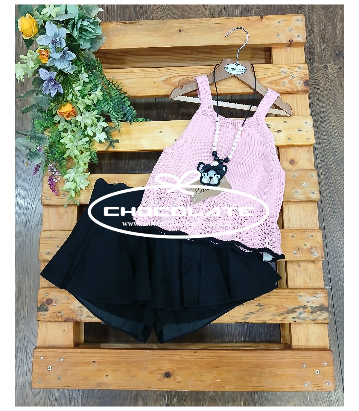 Conjunto top y falda pantalón Onix de Lolittos para niña | Conjunto...