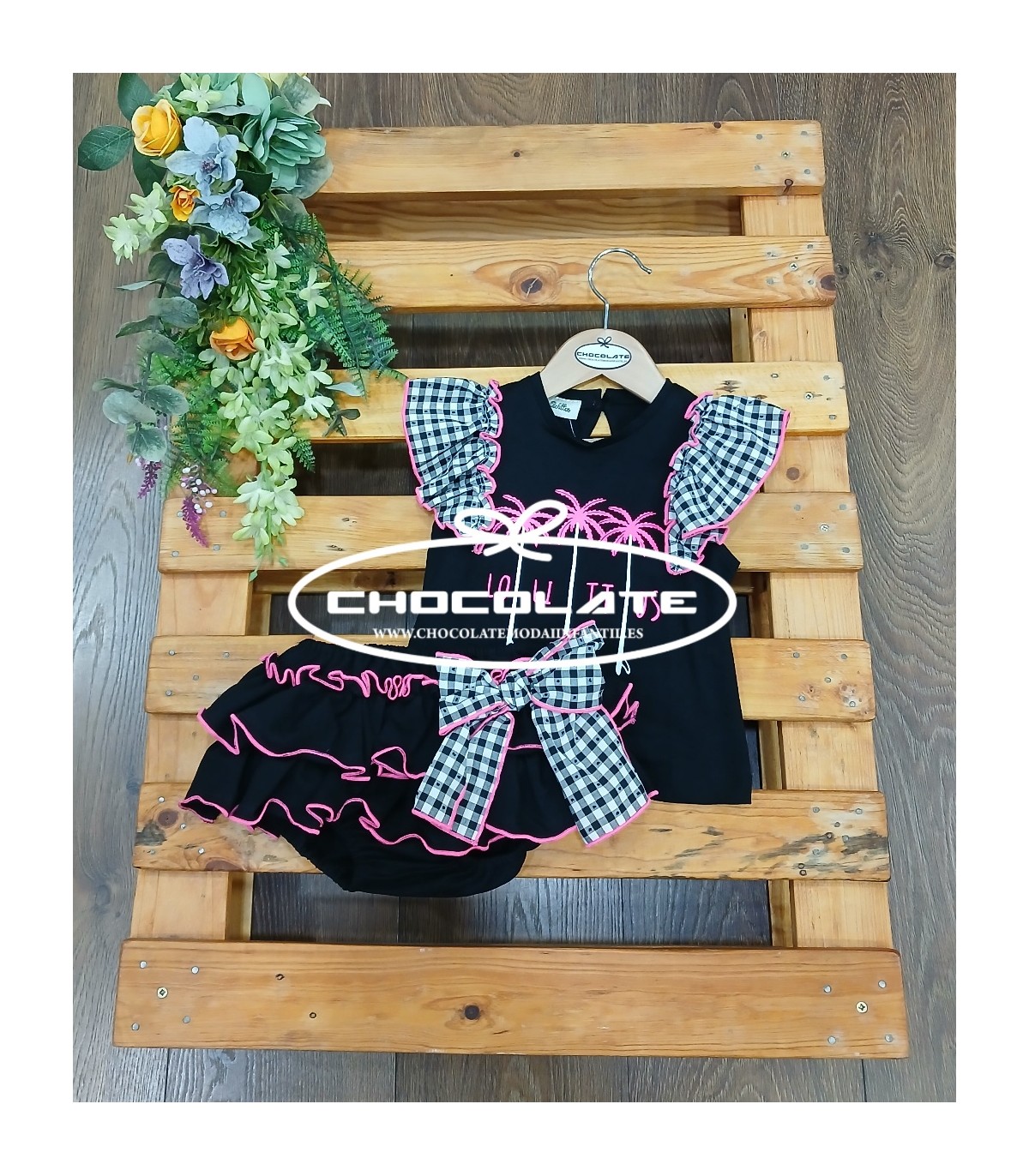 Conjunto niña camiseta y braguita Eclipse de Lolittos | Conjunto pa...