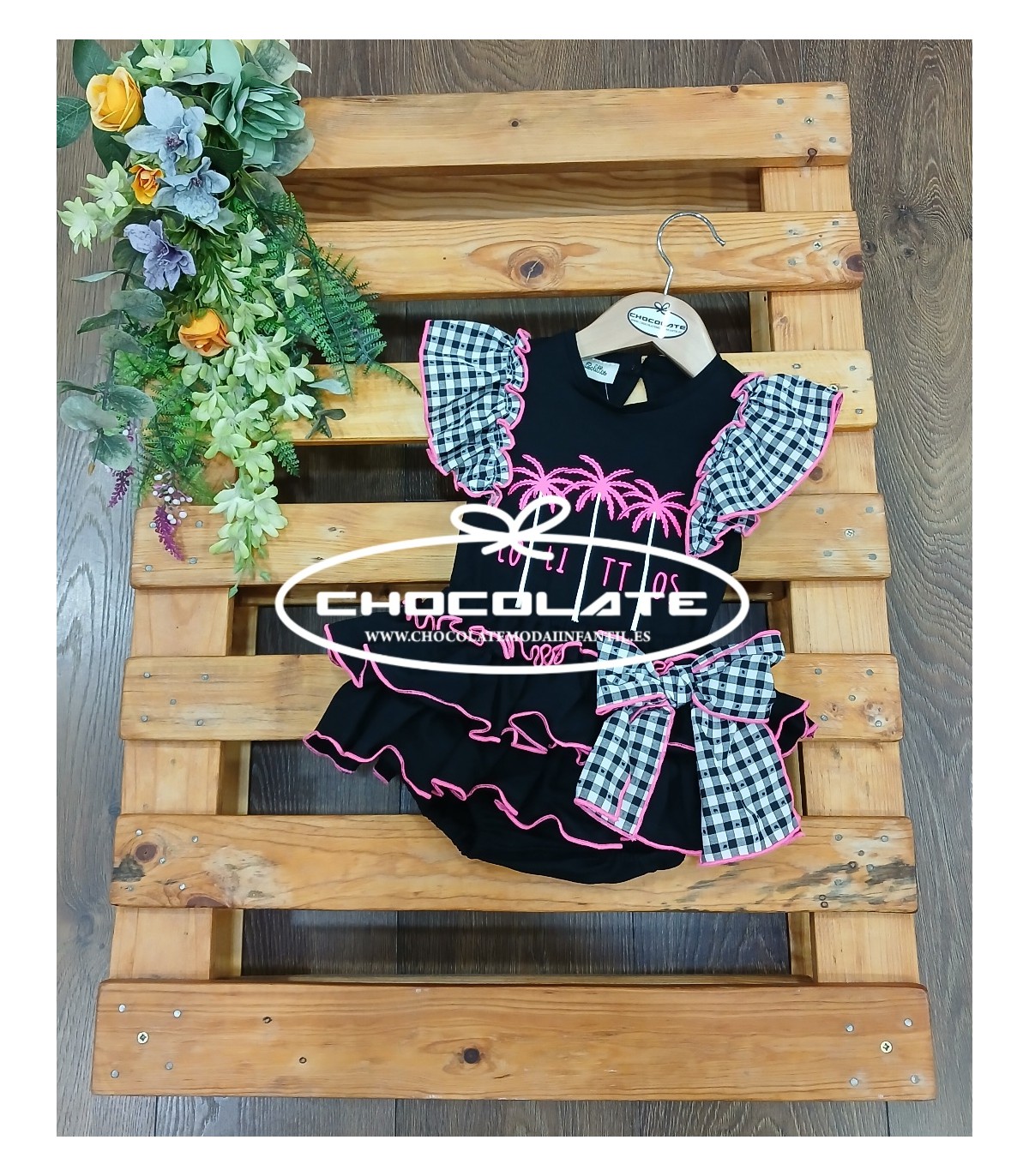Conjunto niña camiseta y braguita Eclipse de Lolittos | Conjunto pa...