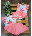 Conjunto de camiseta y falda pantalón Santorini de Lolittos para ni...