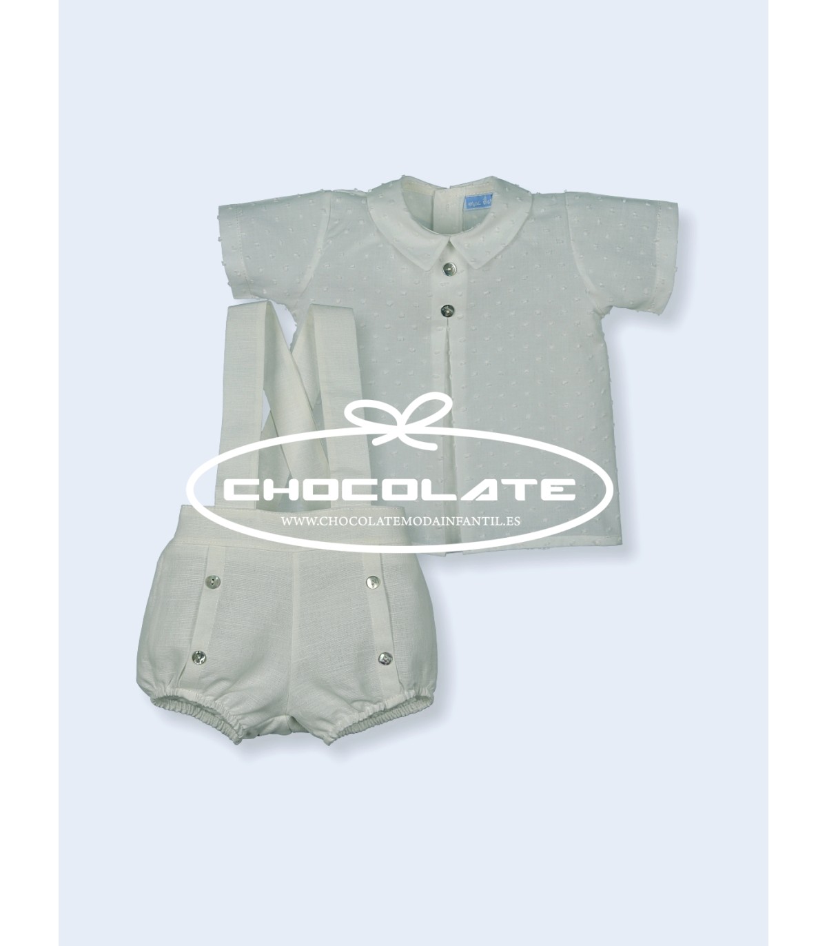 Conjunto niño ceremonia en plumeti beig de Mac ilusión | Conjunto p...