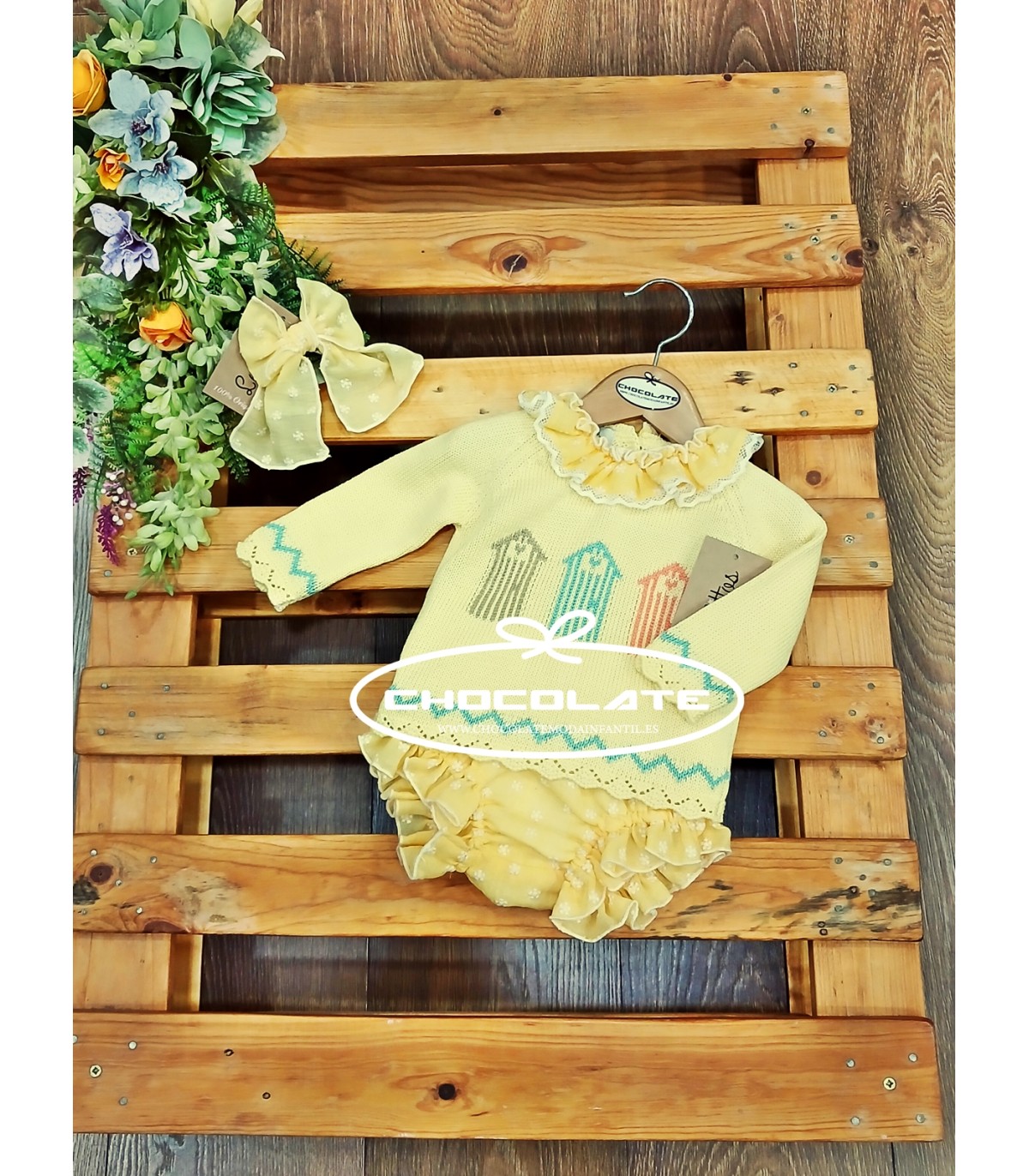 Conjunto bebé niña colección Pretty de Lolittos | Conjunto de la co...