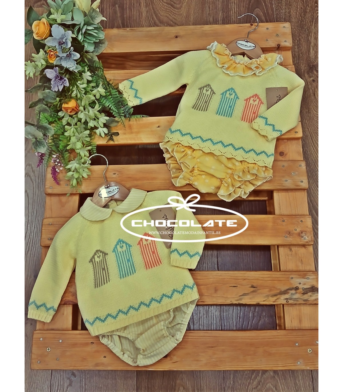 Conjunto bebé niña colección Pretty de Lolittos | Conjunto de la co...