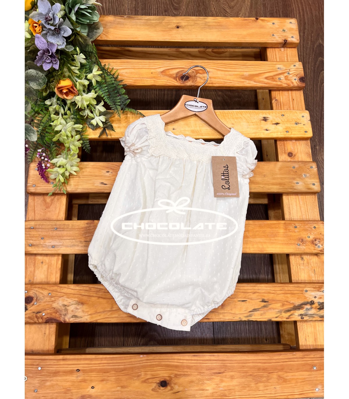 Pelele beig ceremonia colección Dinastia de Lolittos | Pelele beig ...