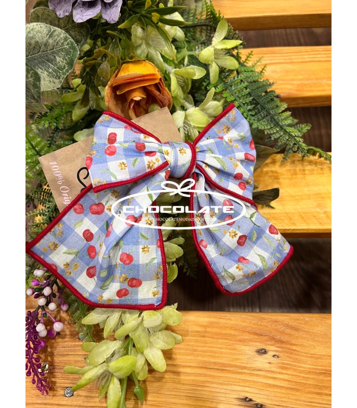 Pinza con lazada para el pelo colección Cherry de Lolittos | Pinza ...